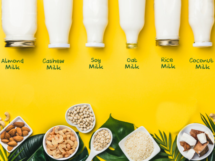 A picture showing a different kind of vegan milk