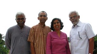 Team Bio Basics standing against a white background