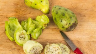 Sliced prickly pear