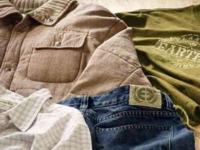 A close-up shot of clothes