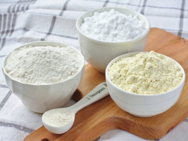 how much flour to substitute for cornstarch