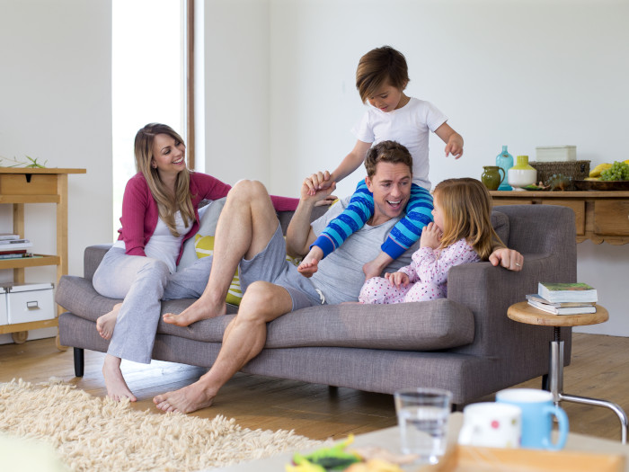 A family spending some quality time with one another