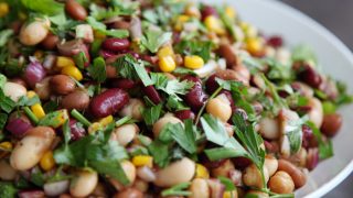 5 bean salad in a bowl