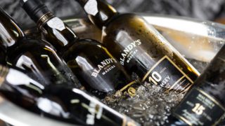 A bucket full of Blandy's Madeira wine