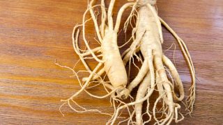 Ginseng on a table