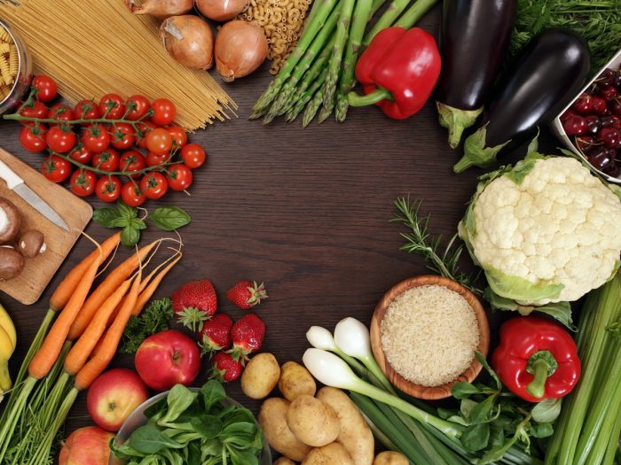 Different food items on a table