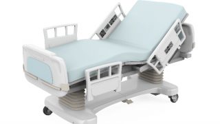 A hospital bed