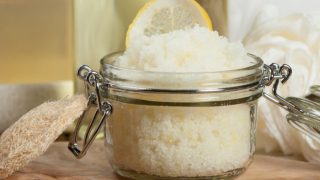A jar full of home made scrub