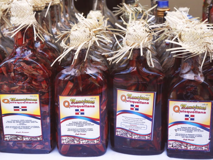 Bottles of mamajuana