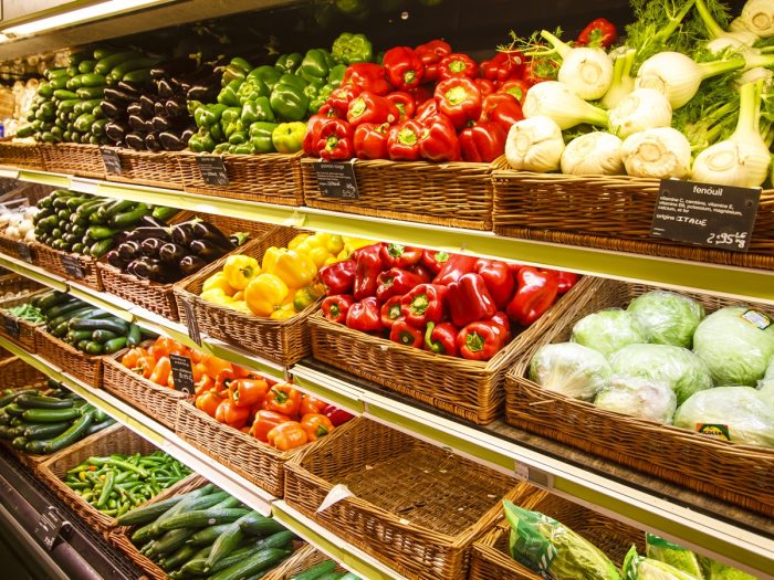 A supermarket or a farmers market