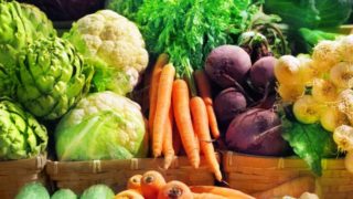 Close-up of different vegetables.
