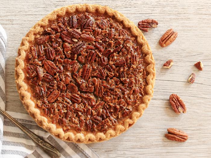 Overhead view of Pecan Pie