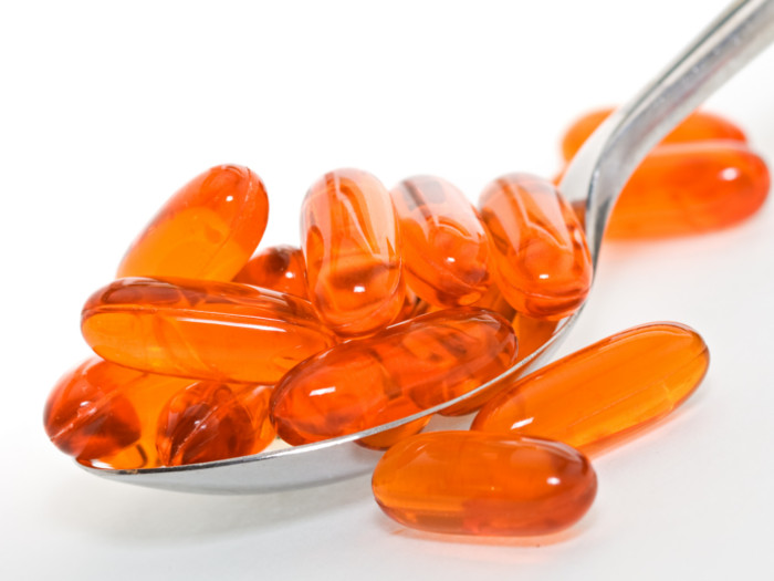 A spoonful of orange pills