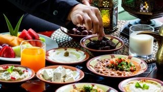 Iftaar meal served in Ramadan