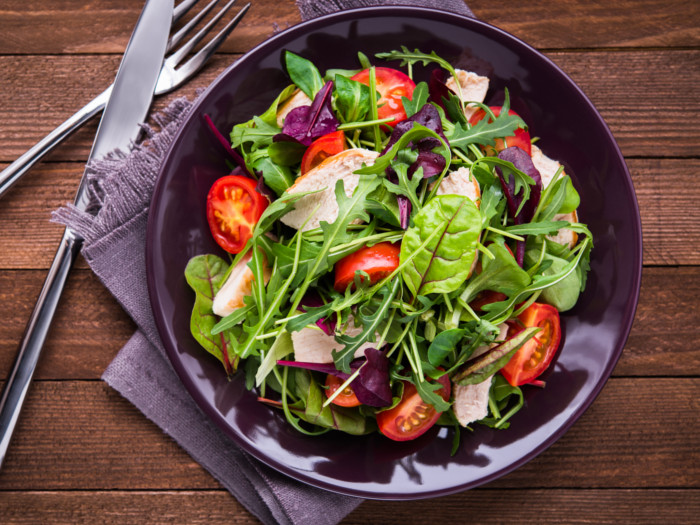 Vegan salad in a bowl