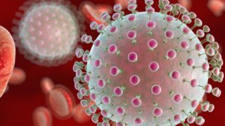 A graphic representing virus